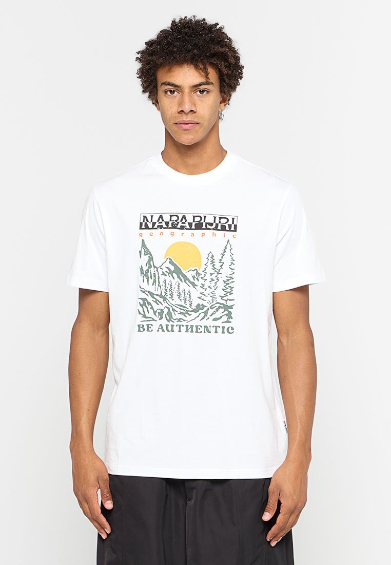 Napapijri T-shirt print wit