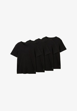 4 PACK T-SHIRTS - Osnovna majica kratkih rukava - black
