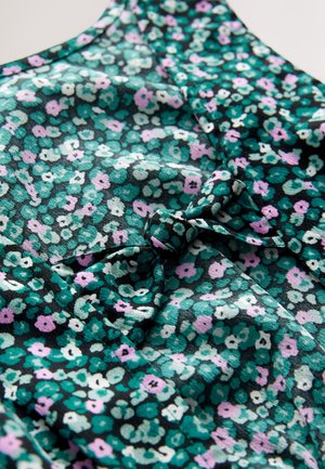 Next REGULAR FIT-BOW DETAIL - Kezeslábas - green ditsy print