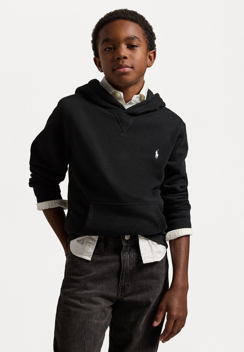 Polo Ralph Lauren - FLEECE HOODIE - Jersey con capucha - black, Ampliar