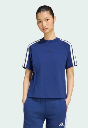 adidas Sportswear, ADIDAS SPORTSWEAR W AK 3S TEE - T-shirts print - dark blue/off white