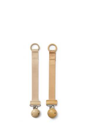 PACIFIER CLIP 2 PACK - Suttesnor - pure khaki gold