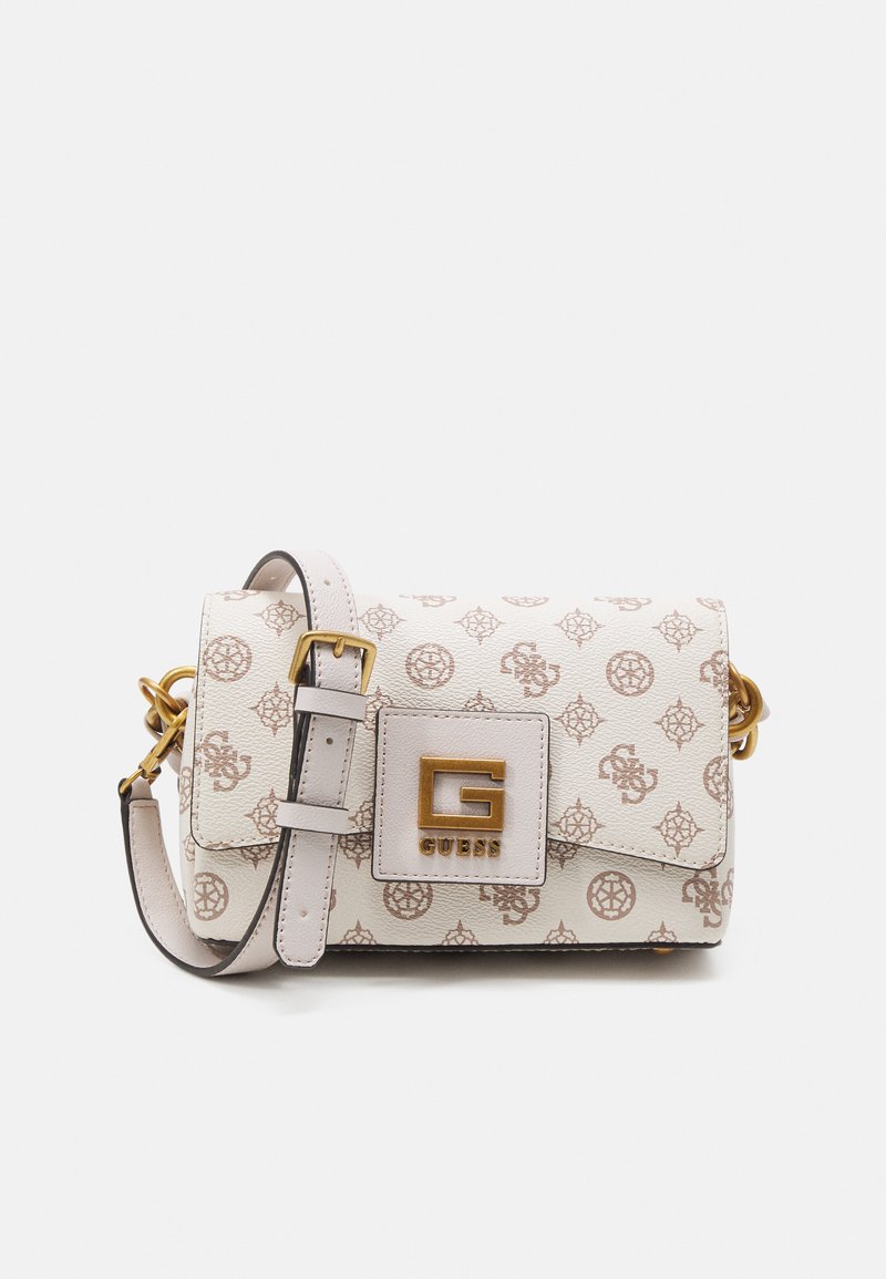 Guess ALVA MINI CROSSBODY FLAP Across body bag cream/beige Zalando.ie