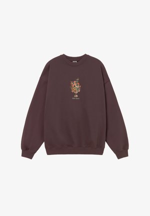 Kaotiko, CREW OVERSIZE BOUQUET - Суитшърт - brown