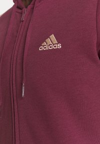 adidas Performance Mikina na zip - bordeaux