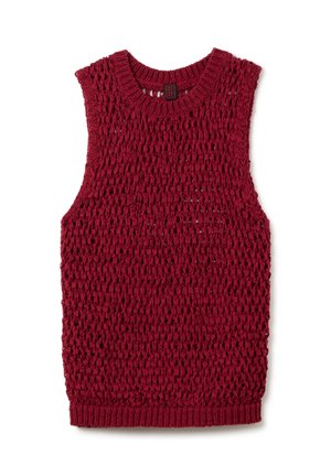 TANK - Strickpullover - claret red