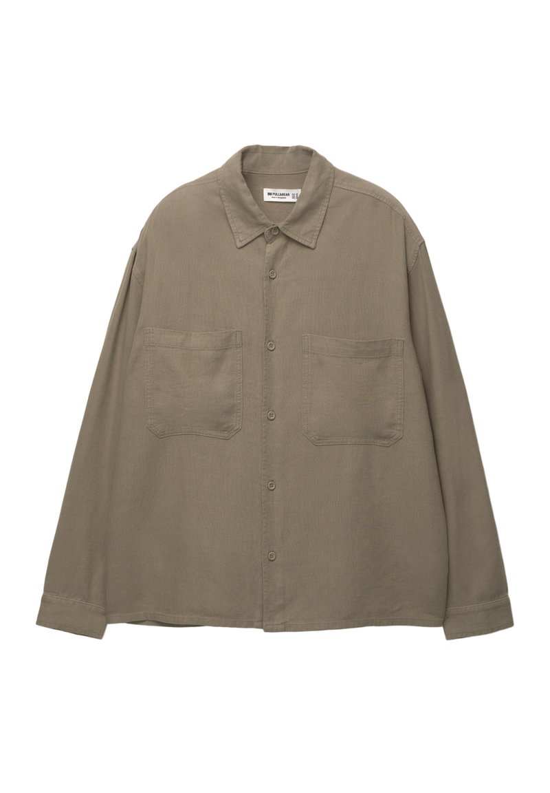 PULL&BEAR Overhemd taupe