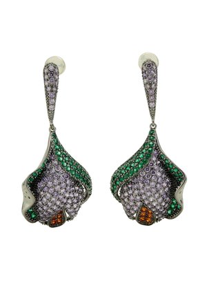 Earrings - purple