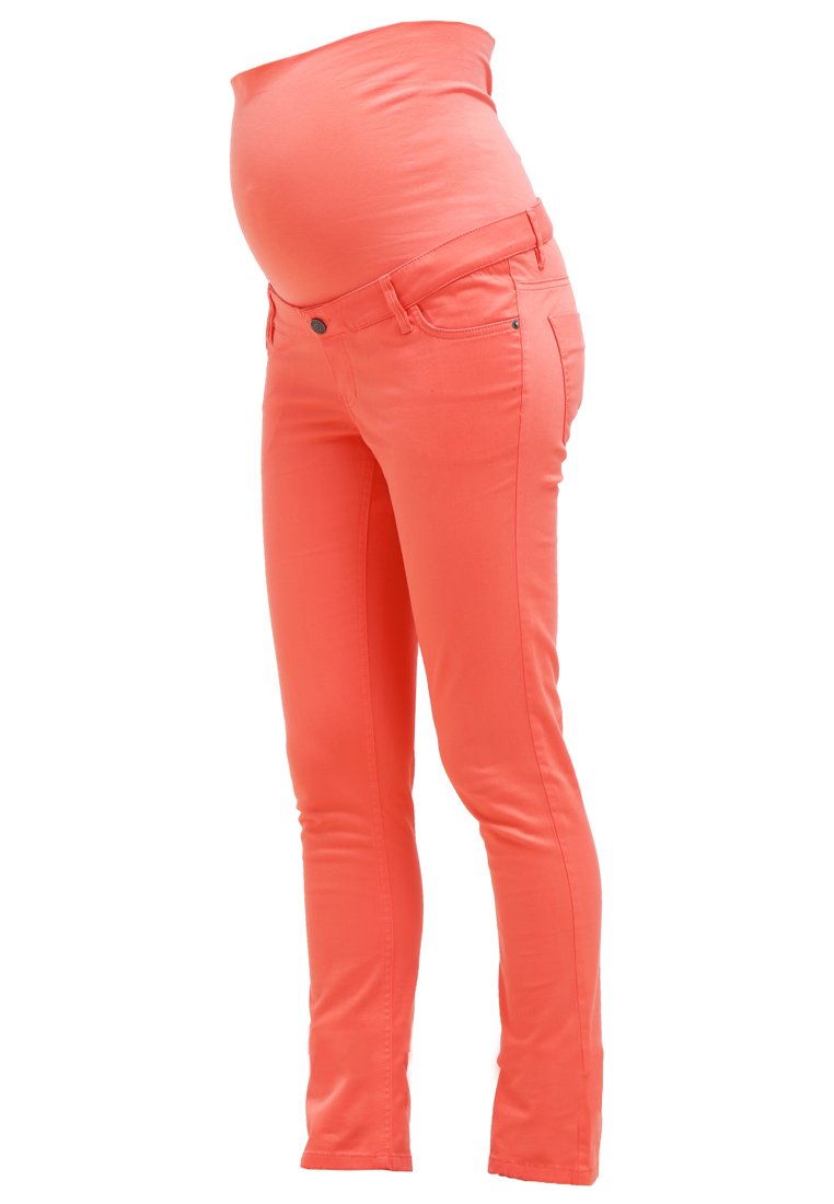 Esprit Maternity Slim fit jeans koraalrood Esprit Maternity Slim fit jeans koraalrood