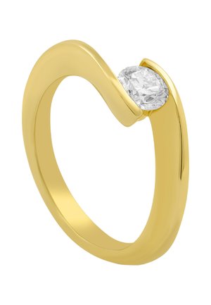MUAU Schmuck SOLITAIRE RING DIAMANT 0.50CT. - Ring - gelbgoldfarben