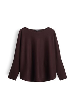 someday., OVERSIZED CAPE SHAPE - Long sleeved top - mahogany