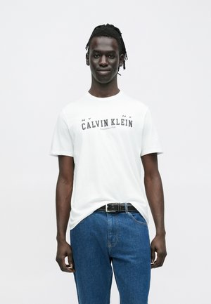 Nyomott mintás póló - brilliant white