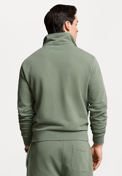 Polo Ralph Lauren LOOPBACK FLEECE QUARTER-ZIP SWEATSHIRT - Sweater - cargo green