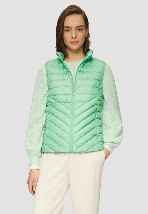 LEICHTE STEPP MIT STEHKRAGEN - Weste - limettengrün