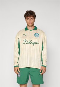 Puma - KIDSUPER PALMEIRAS LS RETRO SHIRT - Club wear - creamy vanilla/vine Thumbnail Image 1