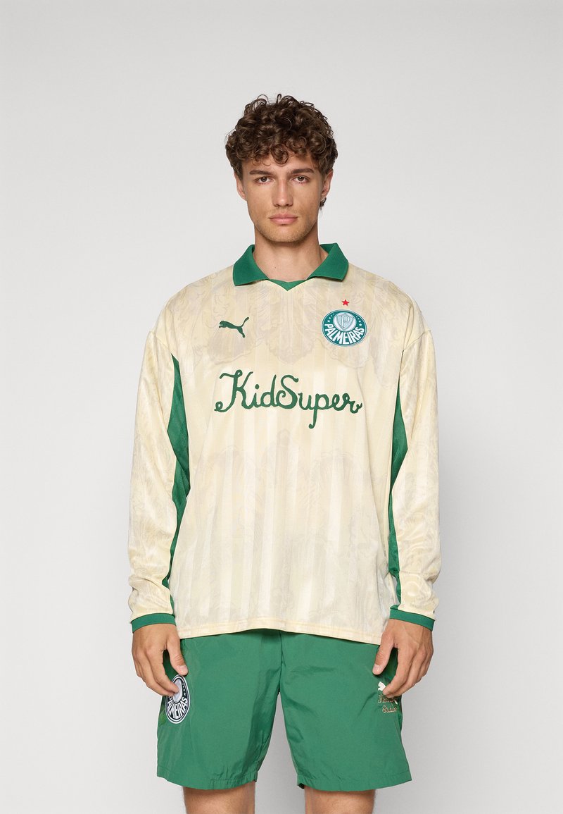Puma - KIDSUPER PALMEIRAS LS RETRO SHIRT - Club wear - creamy vanilla/vine, Enlarge