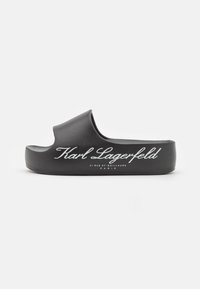 KOBO HOTEL PLATFORM SLIDE - Sandalias planas - black