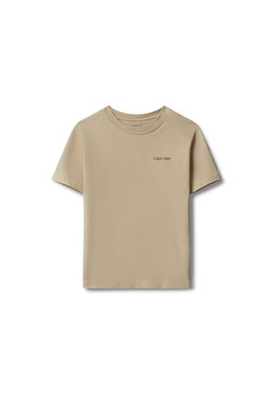 Calvin Klein Jeans, SMALL CHEST LOGO UNISEX - Βασικό μπλουζάκι - humus