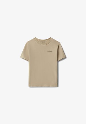 Calvin Klein Jeans, SMALL CHEST LOGO UNISEX - Basic T-shirt - humus