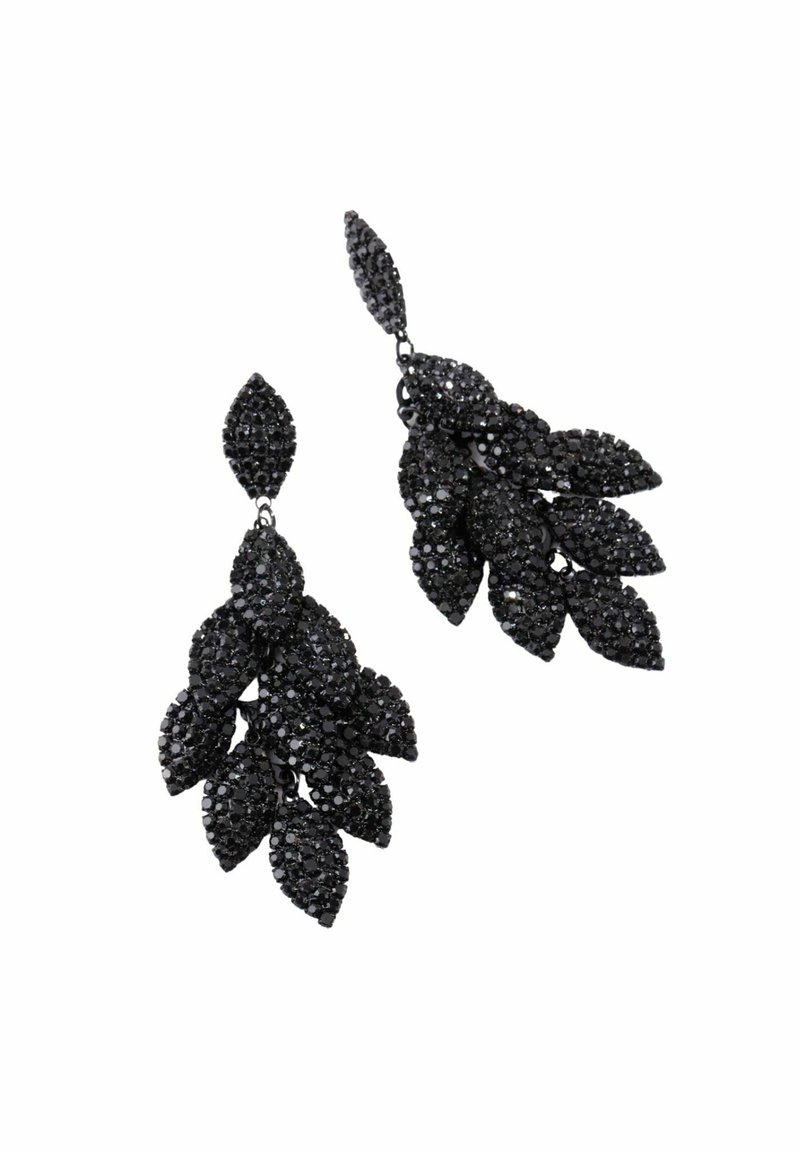 Lovisa COATED DIAMANTE LEAF Earrings black Zalando.de