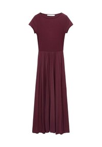 GECOMBINEERDE PLISSÉ - Robe de soirée - bordeaux