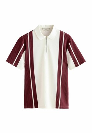Next VERITCAL STRIPE - REGULAR FIT - Poloshirts - burg white