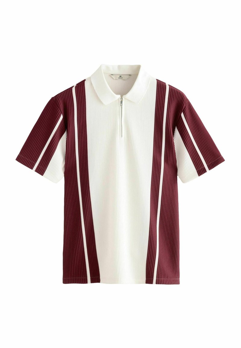 Next VERITCAL STRIPE - REGULAR FIT - Polo - burg white