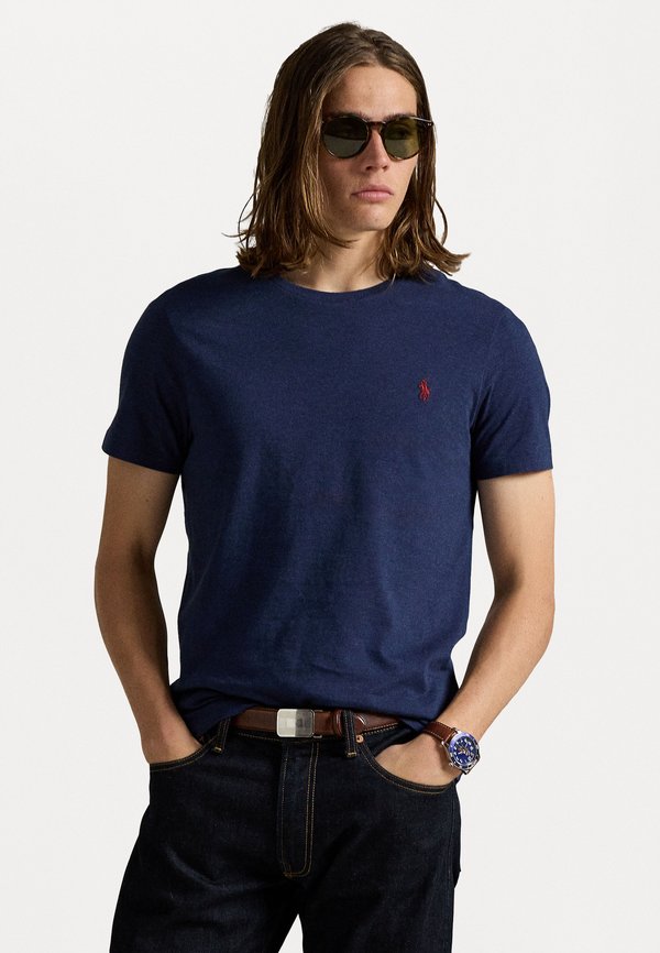 CUSTOM SLIM FIT JERSEY CREWNECK T-SHIRT - Basic T-shirt - marine