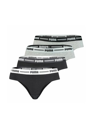 BRAZILIAN SOFT GUMMIBUND LOGO 4ER PACK - Briefs - schwarz/grau melange