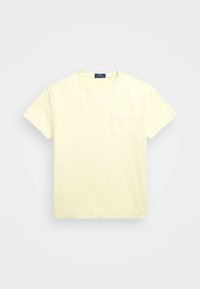 CUSTOM SLIM MINERAL-DYED POCKET T-SHIRT - Tricou basic - lime