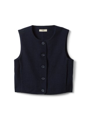 Stefanel, WAISTCOAT WITH BUTTONS. - Chaleco - dark blue