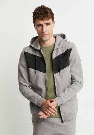 Bluza rozpinana - mottled grey/black