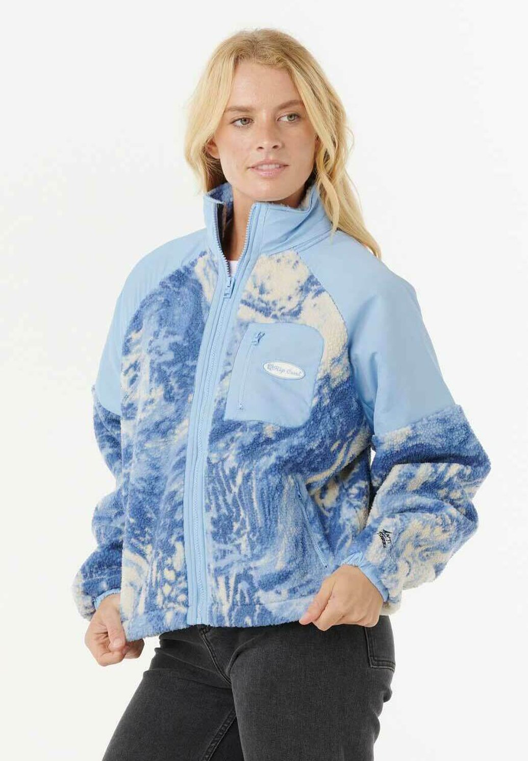 Rip Curl OCEANIC - Fleece jacket - blue - Zalando