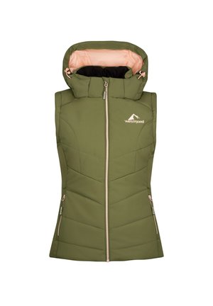 KRAFLA - Waistcoat - dusky olive pink