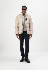 TOM TAILOR SPORTY PUFFER - Vinterjakke - light cashmere