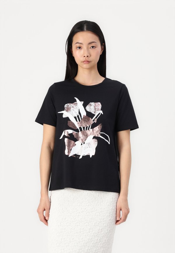 VISTAMP O NECK FOIL - Print T-shirt