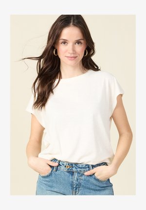 Desires Giselle T-Shirt A Maniche Lunghe Donna, Collo Alto, Con Inserti, 94% Viscosa 6% Elastan