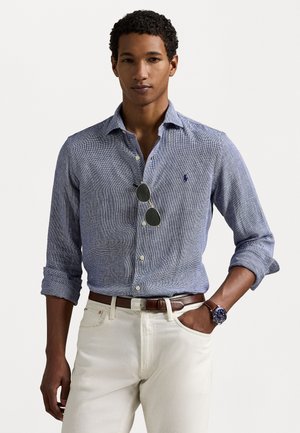 CUSTOM FIT LINEN SHIRT - Chemise - royal/white