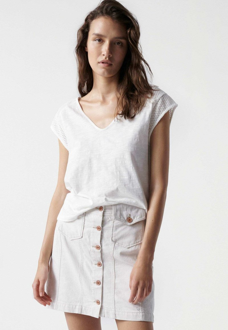 Salsa Jeans SALSA AUSTRIA Blusa white/blanco Zalando.es
