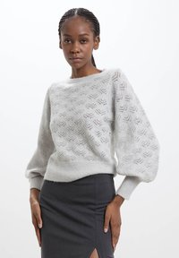 Calliope TRAFORATA - Maglione - grigio