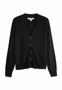 BUTTON UP REGULAR FIT - Adīta jaka - black