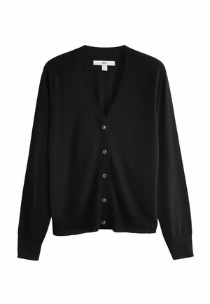 BUTTON UP REGULAR FIT - Kardigán - black