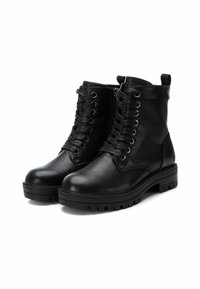 XTI Botines con cordones - black