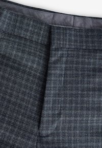 Next TEXTURED CHECK- REGULAR FIT - Kostymbyxor - navy