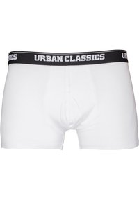 Urban Classics 5 PACK - Uske bokserice - wht dgrn char logo aop blk