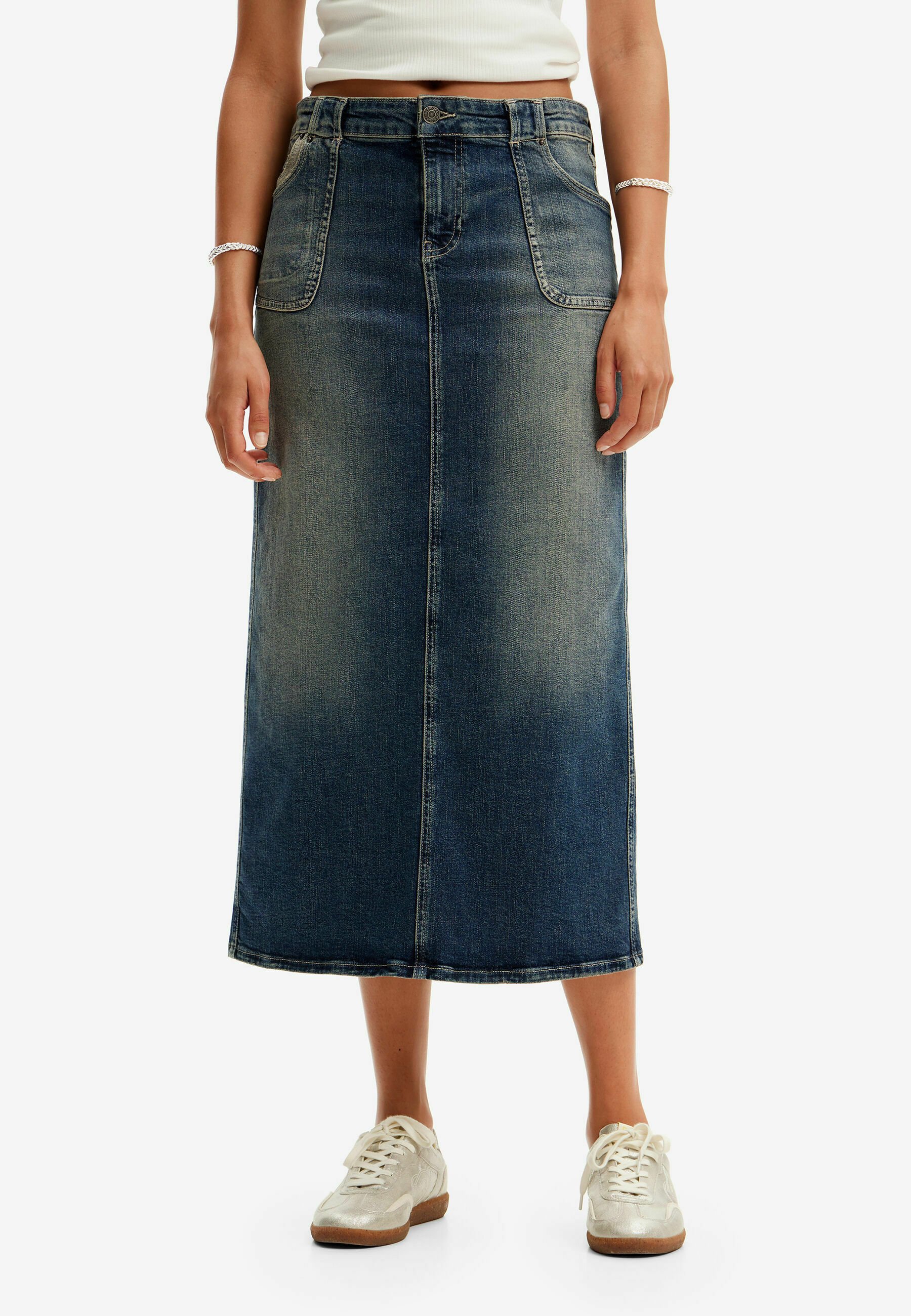 Denim Gonne Lunghe Estive Desigual Gonna Lunga Desigual SKIRT