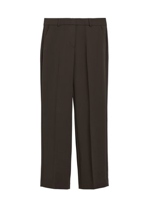 comma, HOSE - Stoffhose - dunkelbraun