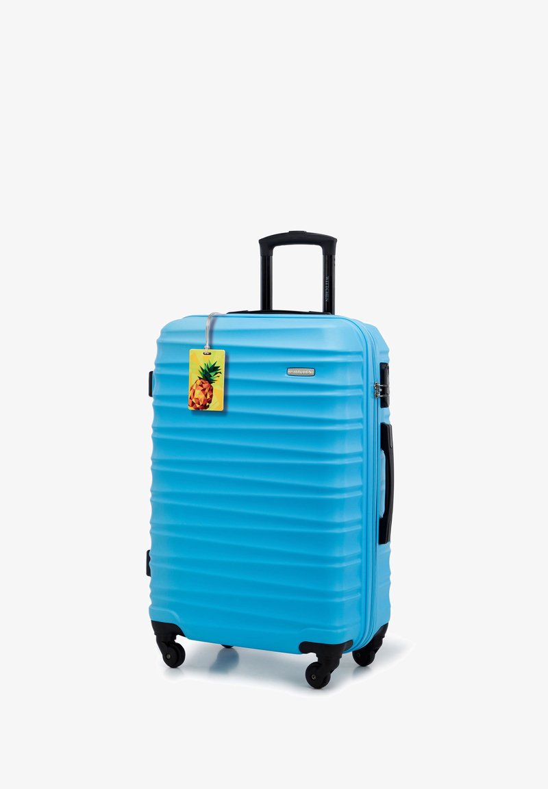 WITTCHEN MEDIUM SUITCASE WITH LUGGAGE TAG FROM ABS - Kufr - blue