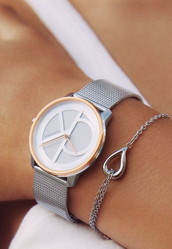 SIGNATURE_35MM - Uhr - silver rosegold