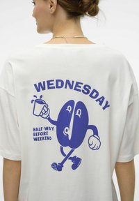 Vero Moda T-shirt print - snow white